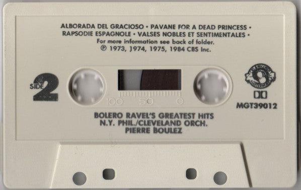 New York Philharmonic, The Cleveland Orchestra / Pierre Boulez : Bolero (Ravel's Greatest Hits) (Cass, Comp)