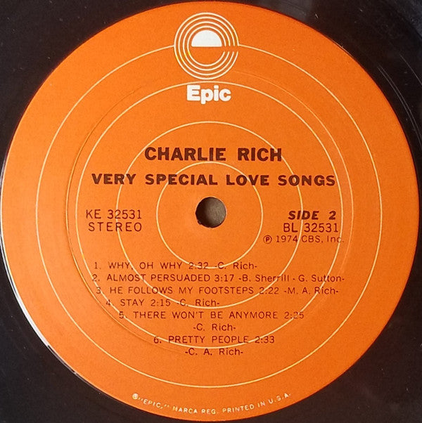 Charlie Rich - Very Special Love Songs (LP) (VG+) - Endless Media