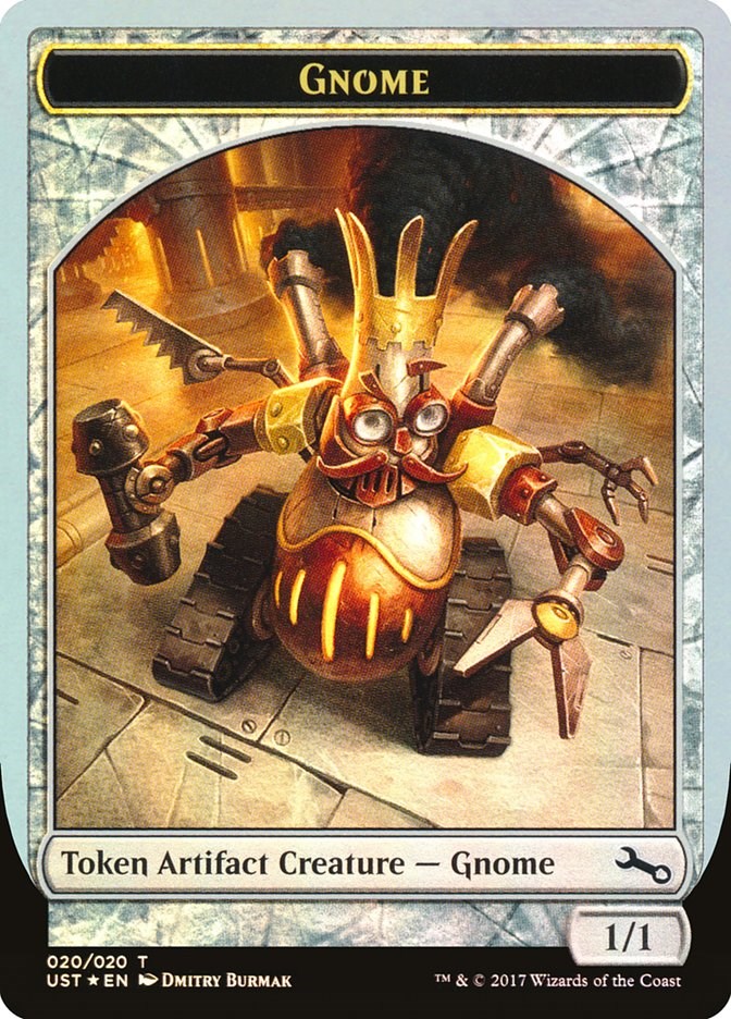 Gnome Token [UST - 20] Magic the Gathering MTG Trading Card