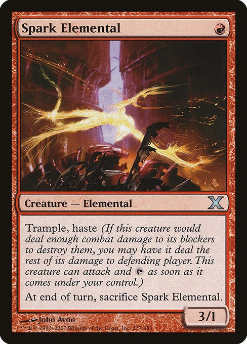 Spark Elemental [10E - 237] Magic the Gathering MTG Trading Card