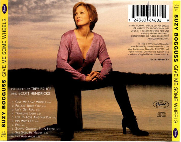 Suzy Bogguss : Give Me Some Wheels (CD, Album, Promo)