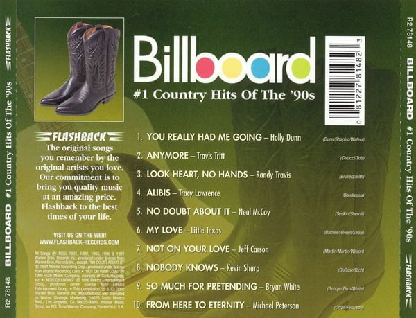 Various : Billboard #1 Country Hits Of The '90s (CD, Comp)