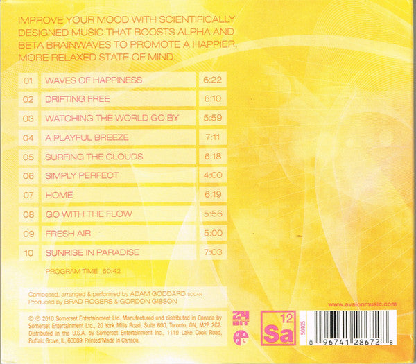 Dr. Lee R. Bartel, Adam Goddard : Music For The Mind Happiness (CD, Album)