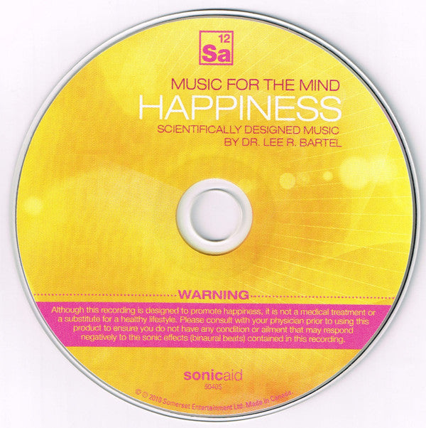 Dr. Lee R. Bartel, Adam Goddard : Music For The Mind Happiness (CD, Album)