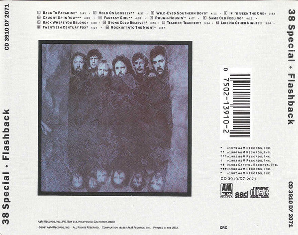 38 Special (2) : Flashback (CD, Comp, Club, RE)