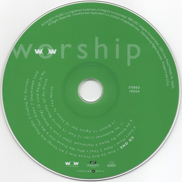 Various : Wow Worship Green (Today's 30 Most Powerful Worship Songs) (2xCD, Comp)