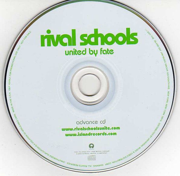 Rival Schools : United By Fate (CD, Advance, Album, Promo)