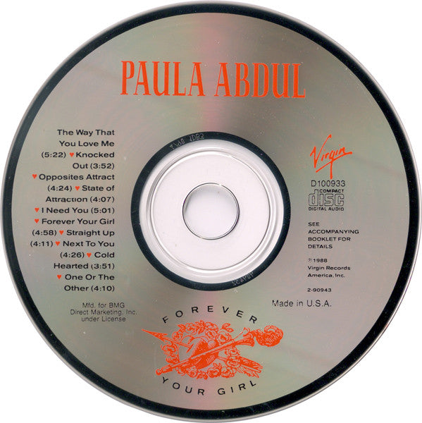 Paula Abdul : Forever Your Girl (CD, Album, Club, BMG)