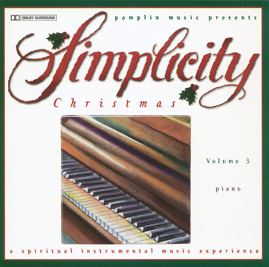Trammell Starks : Simplicity Christmas Volume 3 - Piano (A Spiritual Instrumental Music Experience) (CD, Album)
