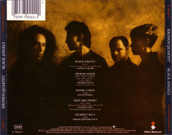 Kronos Quartet : Black Angels (CD, Album, Spe)