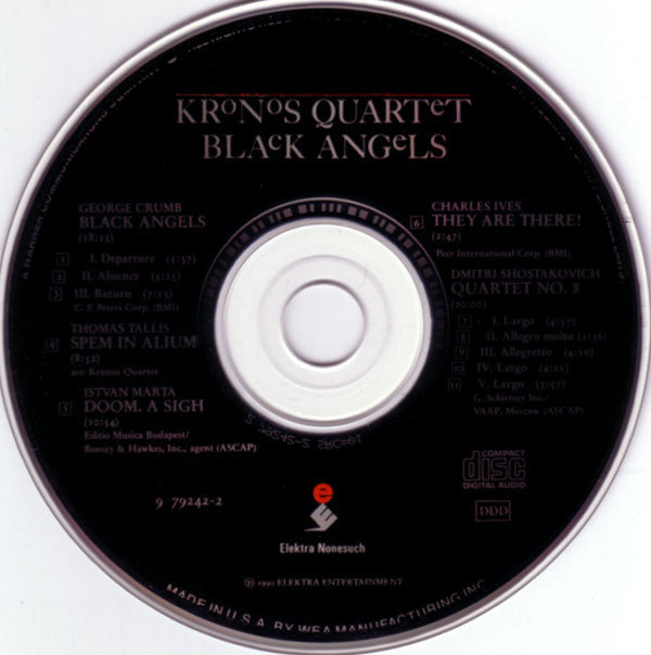 Kronos Quartet : Black Angels (CD, Album, Spe)