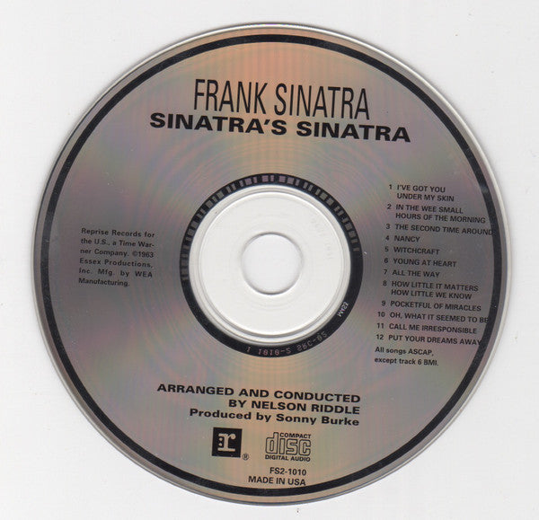 Frank Sinatra : Sinatra's Sinatra: A Collection Of Frank's Favorites (CD, Album)