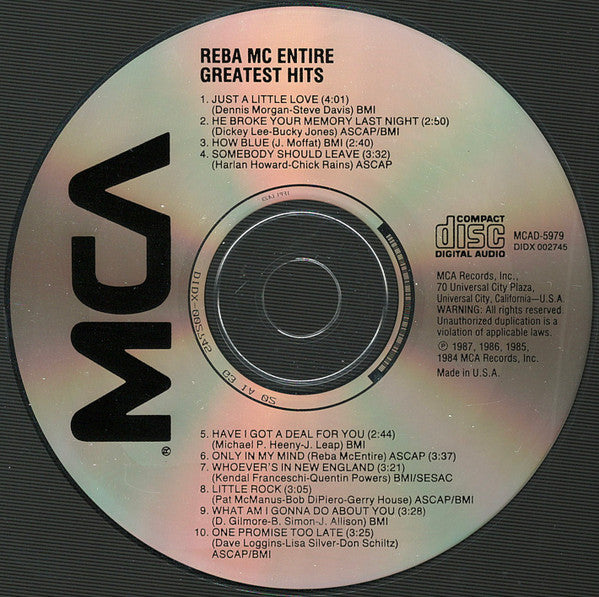Reba McEntire : Greatest Hits (CD, Comp, Club, RE)
