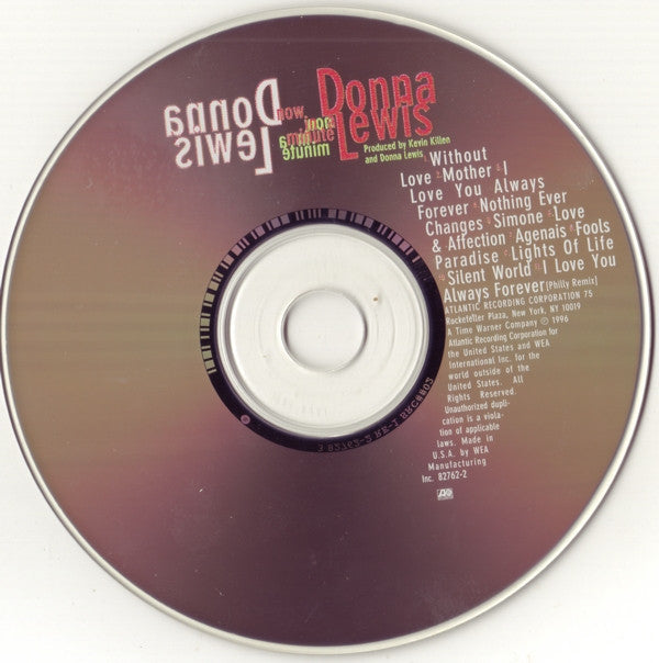 Donna Lewis : Now In A Minute (CD, Album, Cin)