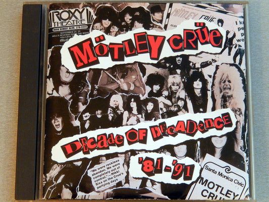 Mötley Crüe : Decade Of Decadence '81-'91 (CD, Comp, Club)