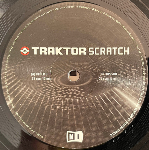 No Artist : Traktor Scratch Control Vinyl Black (12")