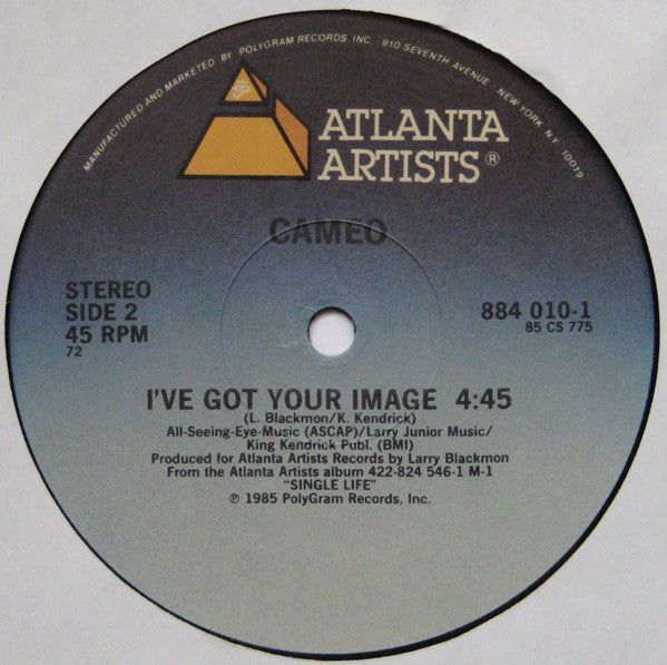 Cameo - Single Life / I've Got Your Image (12") (G) - Endless Media