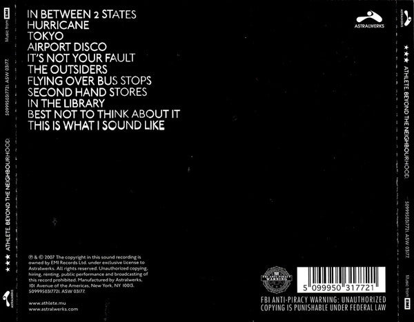 Athlete : Beyond The Neighbourhood (CD, Album)