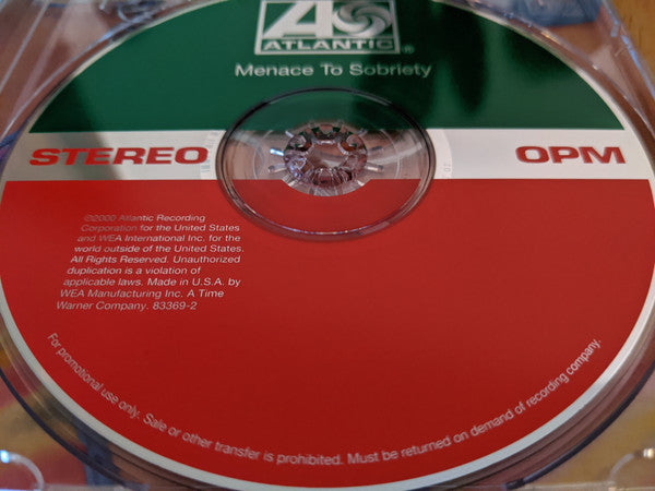 OPM (2) : Menace To Sobriety (CD, Album, Promo)