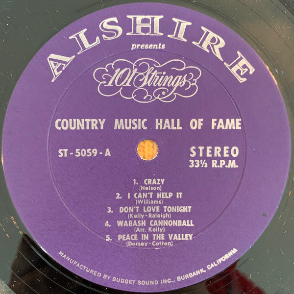 101 Strings - Country Music Hall Of Fame (LP) (G) - Endless Media