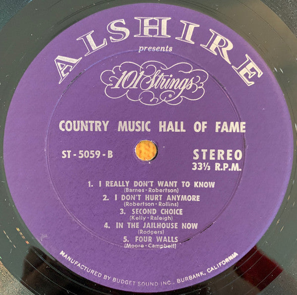 101 Strings - Country Music Hall Of Fame (LP) (G) - Endless Media