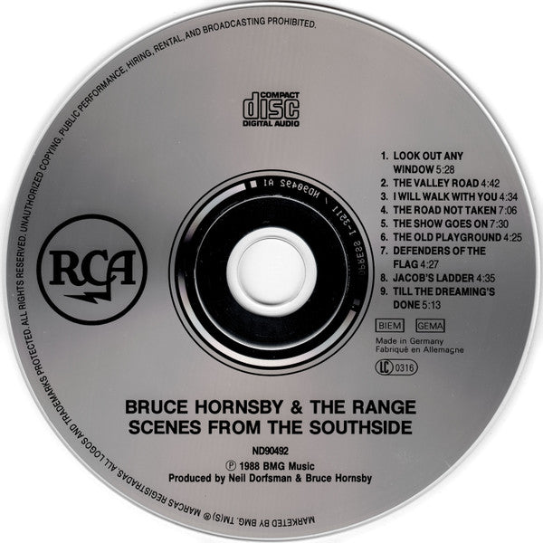 Bruce Hornsby And The Range : Scenes From The Southside (CD, Album, RE)