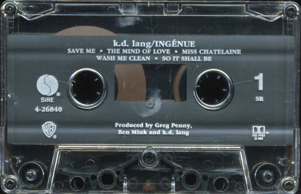 k.d. lang : Ingénue (Cass, Album,  SR)