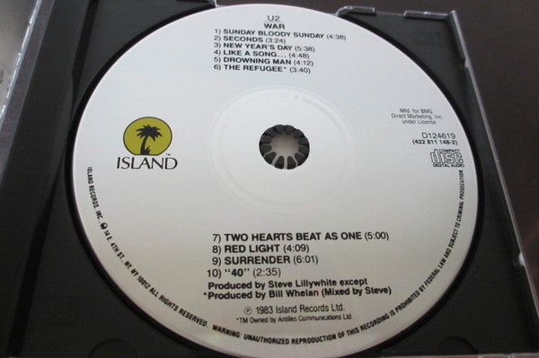 U2 : War (CD, Album, Club, RE)