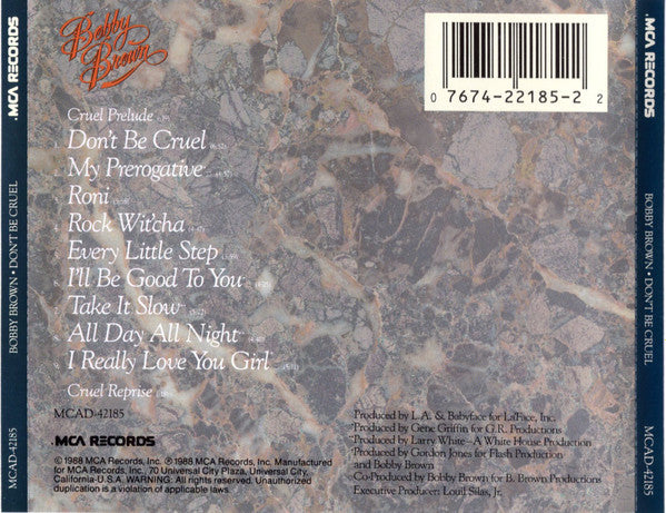 Bobby Brown : Don't Be Cruel (CD, Album)
