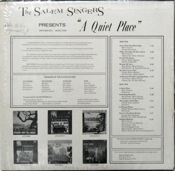 The Salem Singers : A Quiet Place (LP, Album)