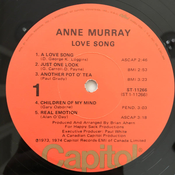 Anne Murray : Love Song (LP, Album, Los)