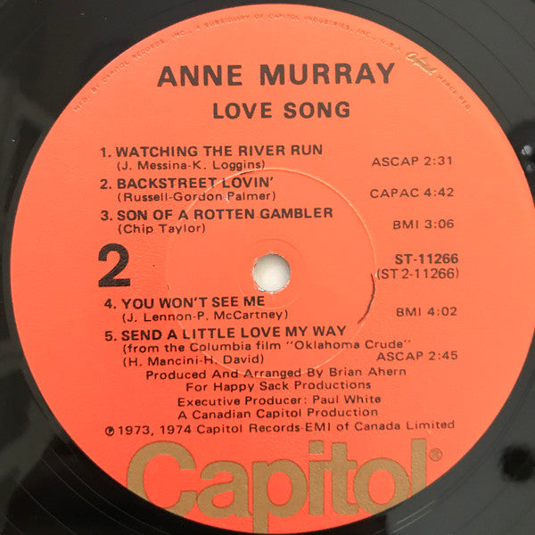 Anne Murray : Love Song (LP, Album, Los)