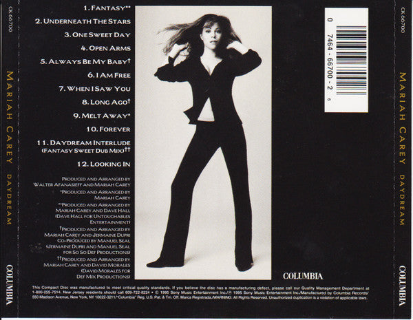 Mariah Carey : Daydream (CD, Album, RP, DAD)