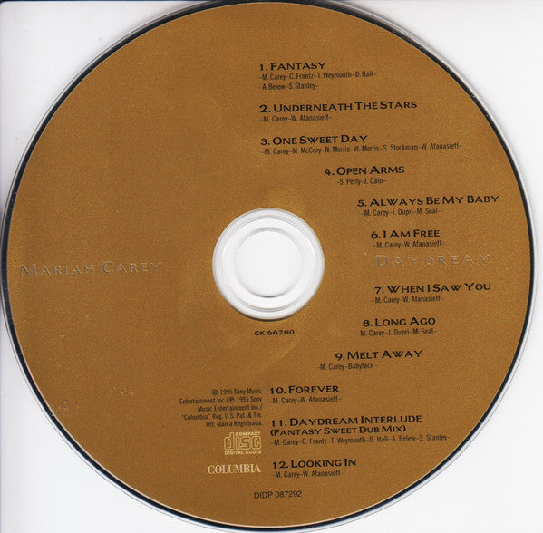 Mariah Carey : Daydream (CD, Album, RP, DAD)