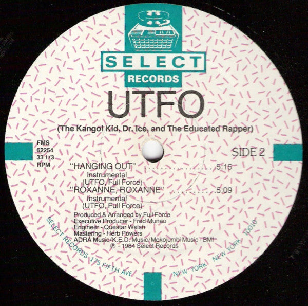 UTFO - Hanging Out / Roxanne, Roxanne (12") (VG) - Endless Media