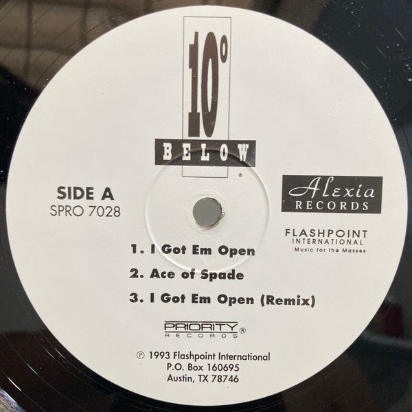 10 Degrees Below : I Got Em Open (12")
