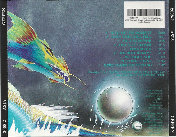 Asia (2) : Asia (CD, Album, Club)