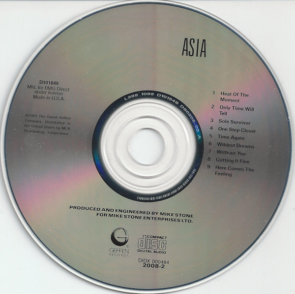 Asia (2) : Asia (CD, Album, Club)
