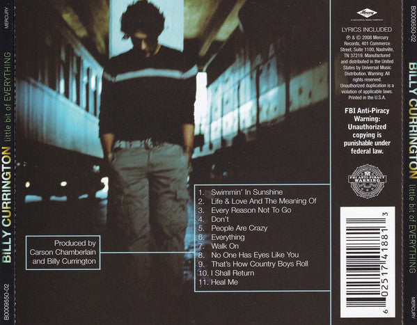 Billy Currington : Little Bit Of Everything (CD, Album)