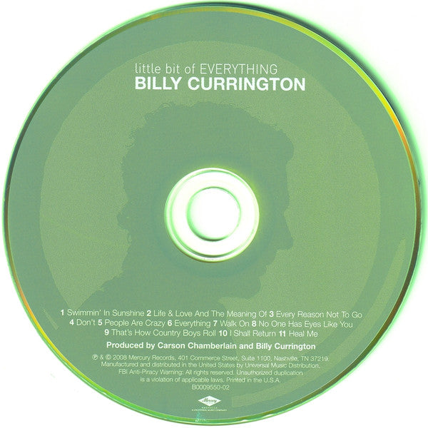 Billy Currington : Little Bit Of Everything (CD, Album)