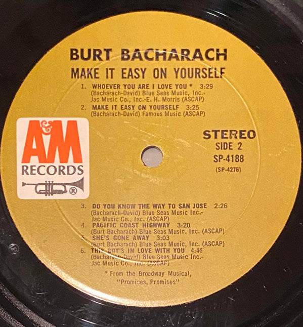 Burt Bacharach - Make It Easy On Yourself (LP) (G) - Endless Media
