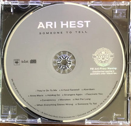 Ari Hest - Someone To Tell (CD) (VG) - Endless Media