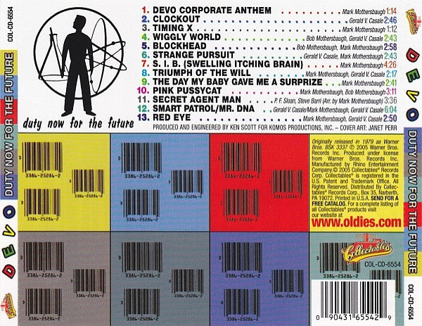 Devo : Duty Now For The Future (CD, Album, RE)