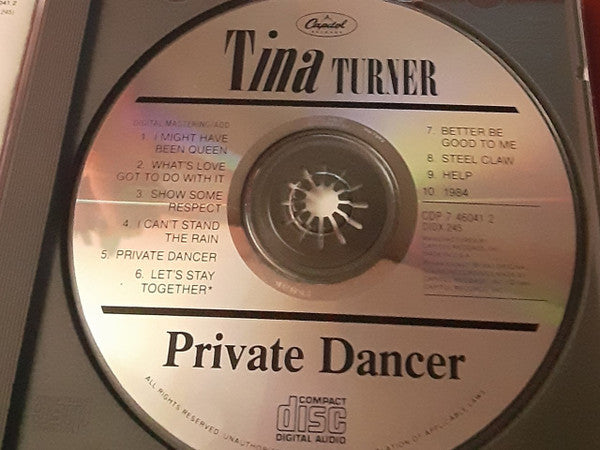 Tina Turner : Private Dancer (CD, Album, RP)