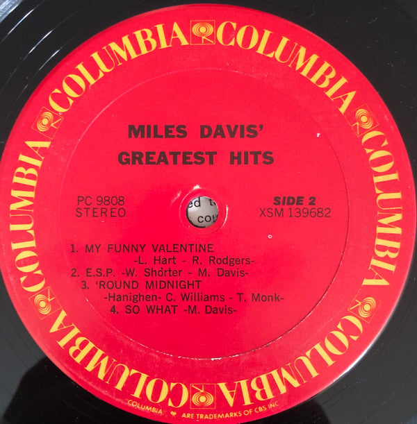 Miles Davis : Greatest Hits (LP, Comp, RE, Car)