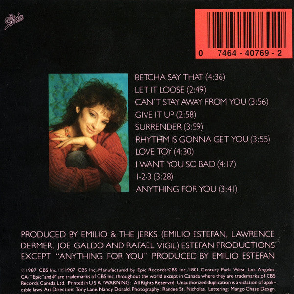 Miami Sound Machine : Let It Loose (CD, Album, RP, Lon)