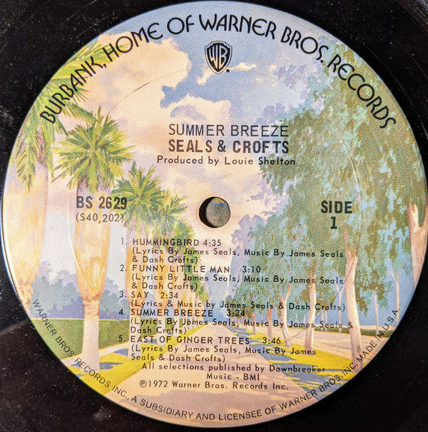Seals & Crofts : Summer Breeze (LP, Album, RE, Ter)