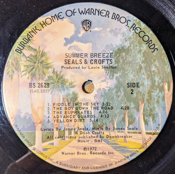 Seals & Crofts : Summer Breeze (LP, Album, RE, Ter)