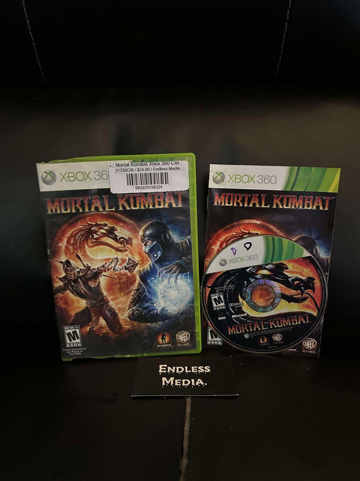 Mortal Kombat Microsoft Xbox 360 CIB Video Game