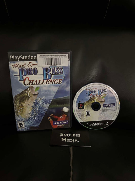 Mark Davis Pro Bass Challenge Sony Playstation 2 Item and Box Video Game